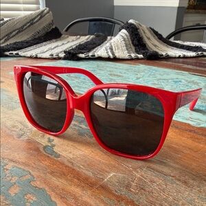 Women’s Bold Red Square Sunglasses - Classic Red Frame